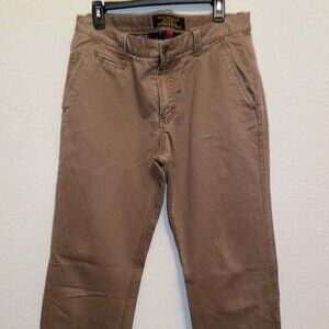 Vintage old navy pants plaid liner 33x34 khaki surplus lumberjack winter mens